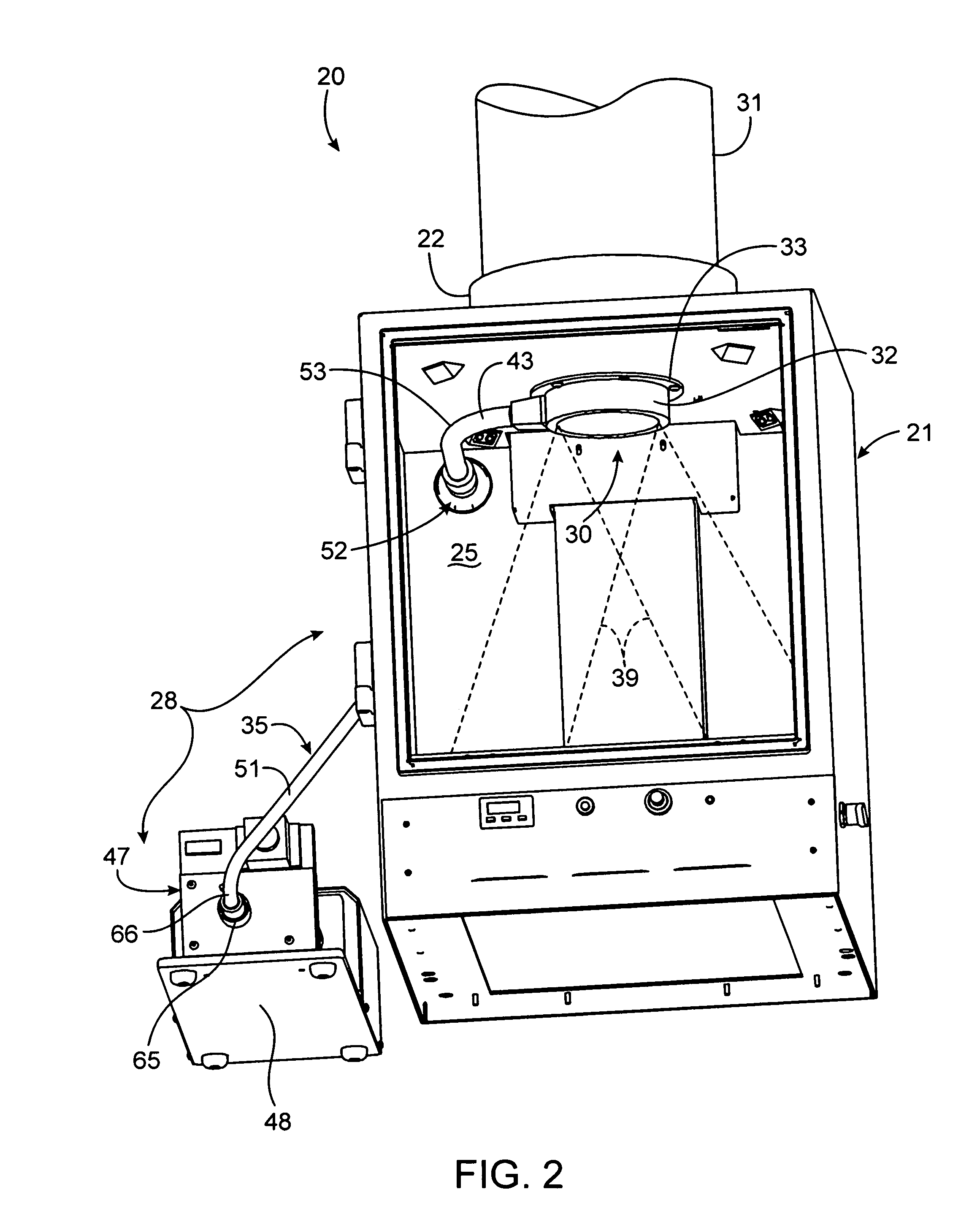 Dual illumination system for an imaging apparatus and method