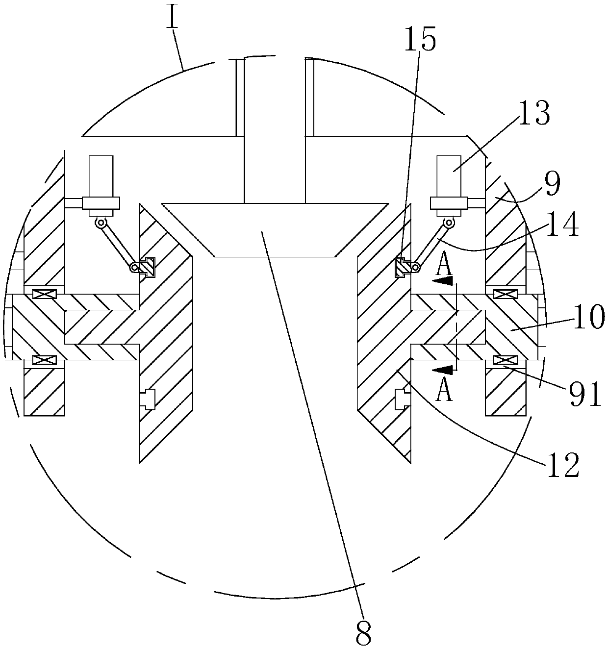 Drying temperature automatic adjusting device for rice drying