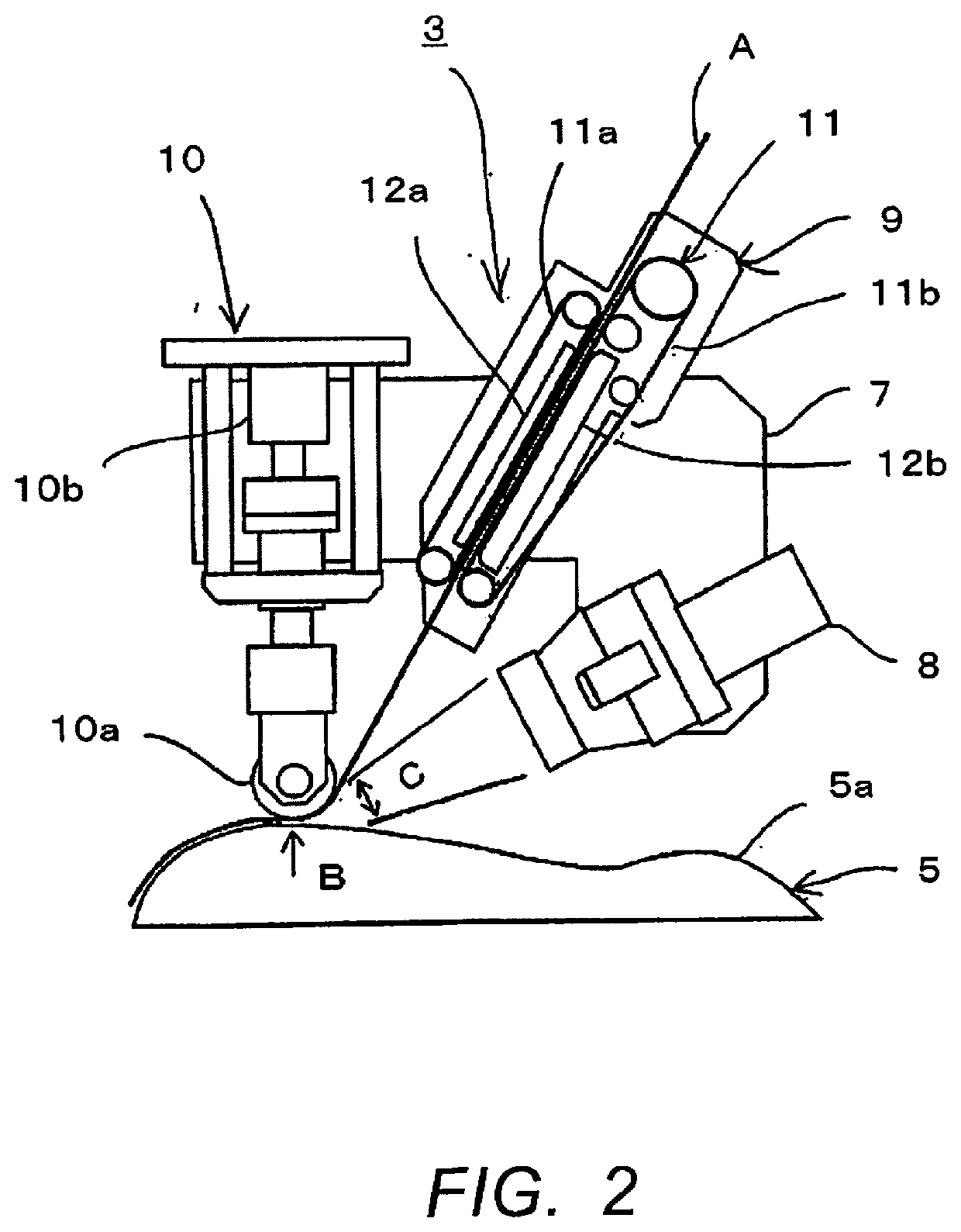 Fiber bundle affixing device