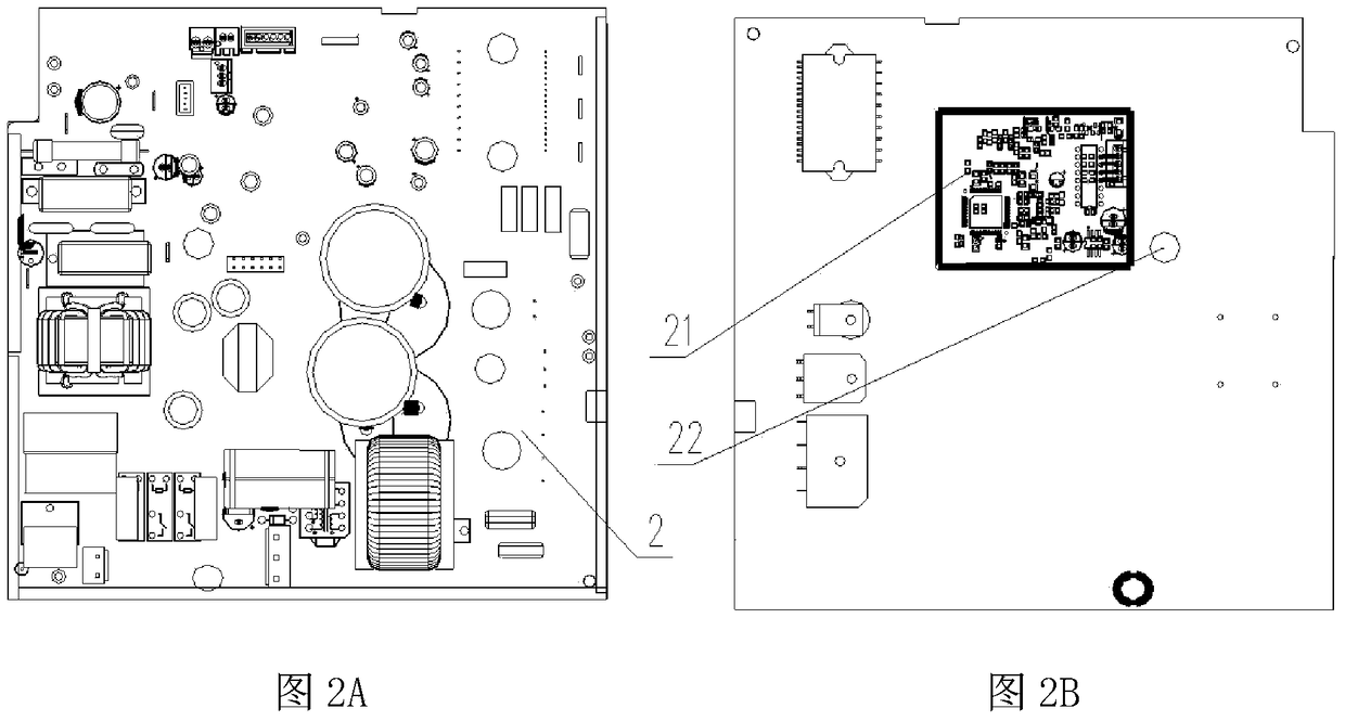 Sealing device, inverter air conditioner controller assembled therewith, and sealing method
