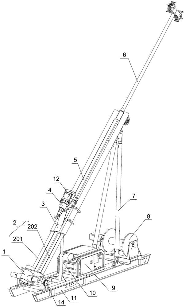 A portable power head core drilling rig