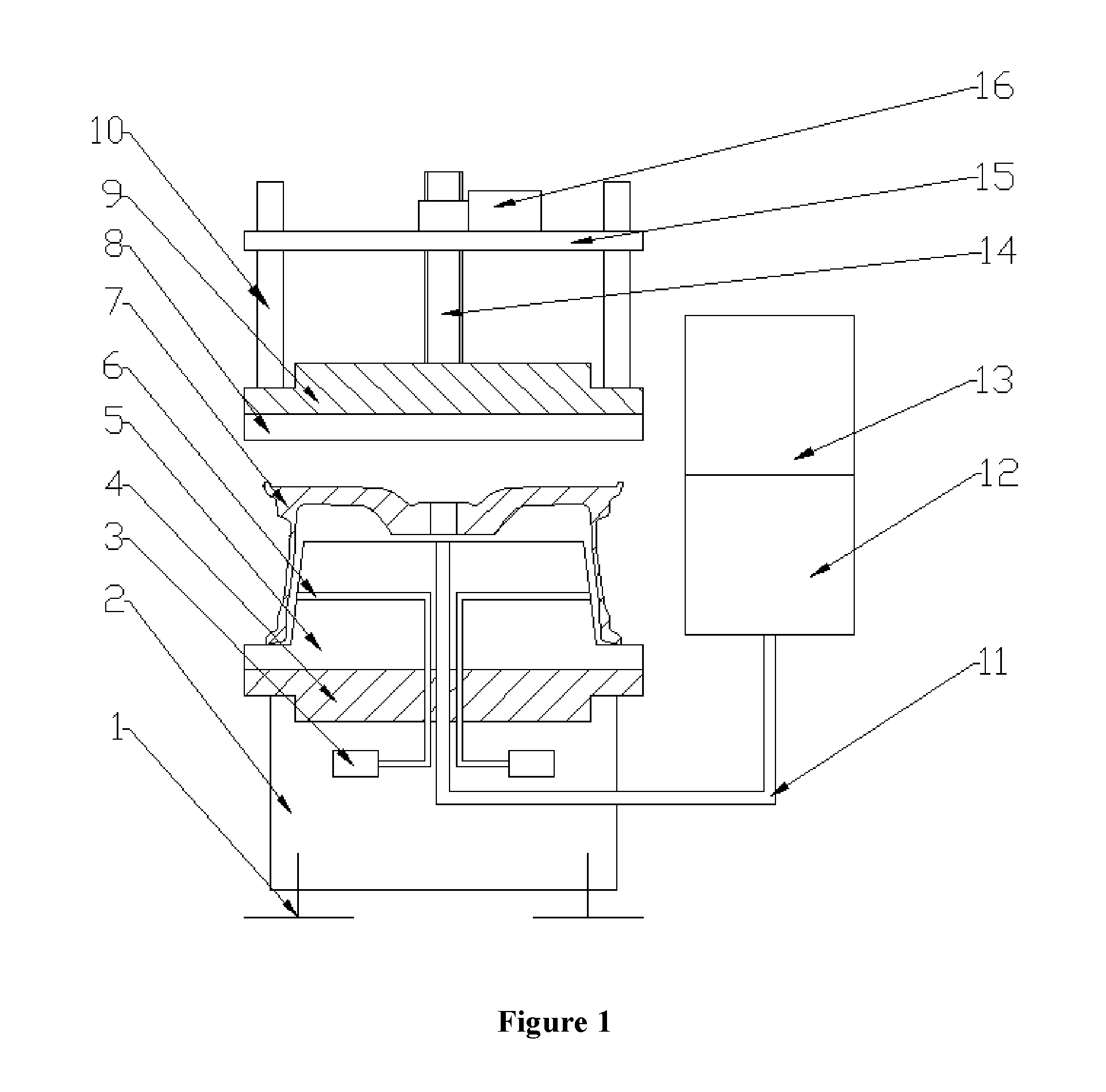 Air tightness detection device for aluminum alloy wheel hub and method for detecting air tightness of wheel hub