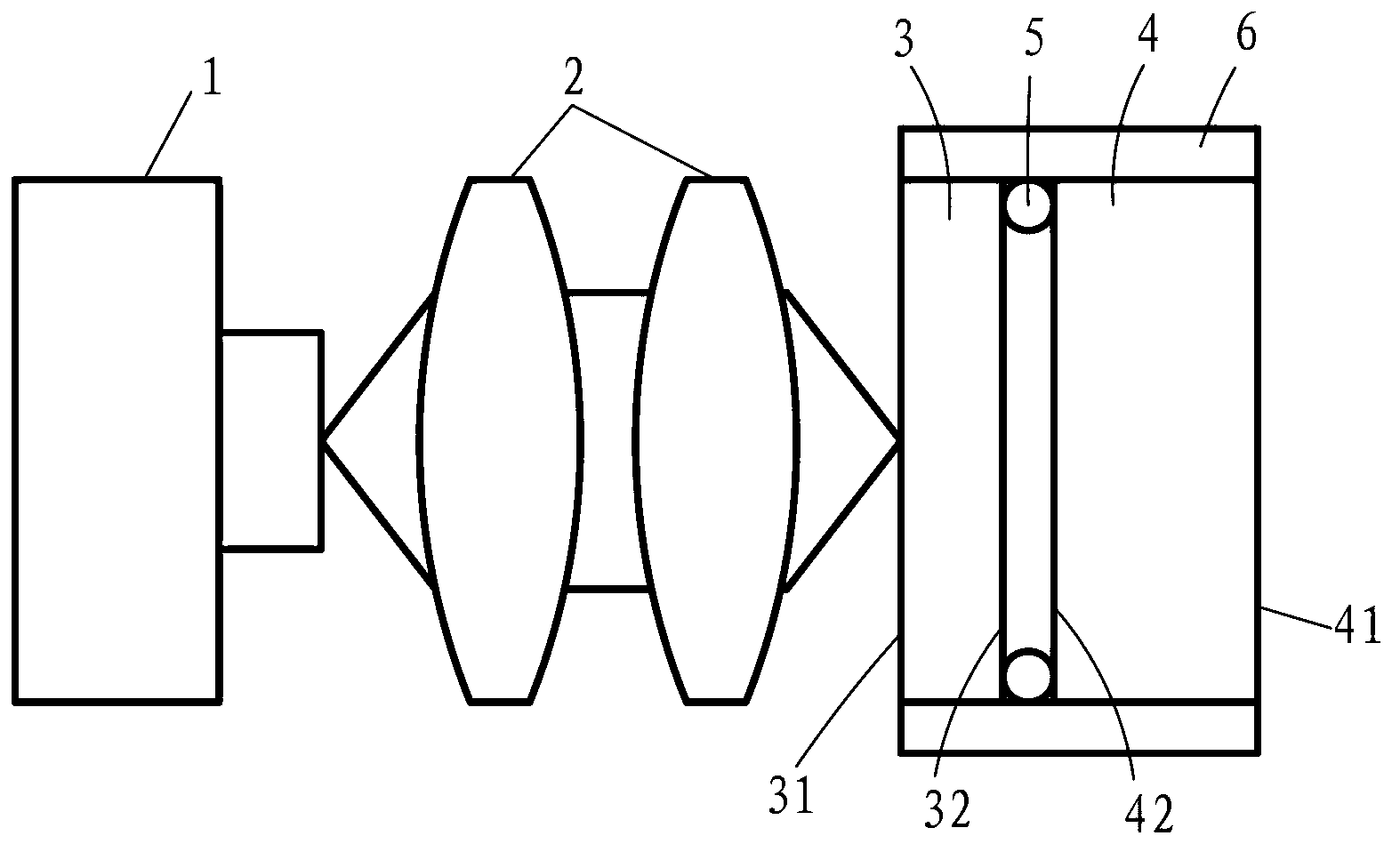 Intracavity frequency doubling microchip laser and preparation method thereof