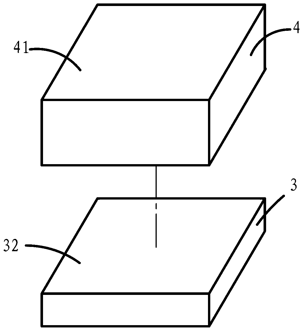 Intracavity frequency doubling microchip laser and preparation method thereof