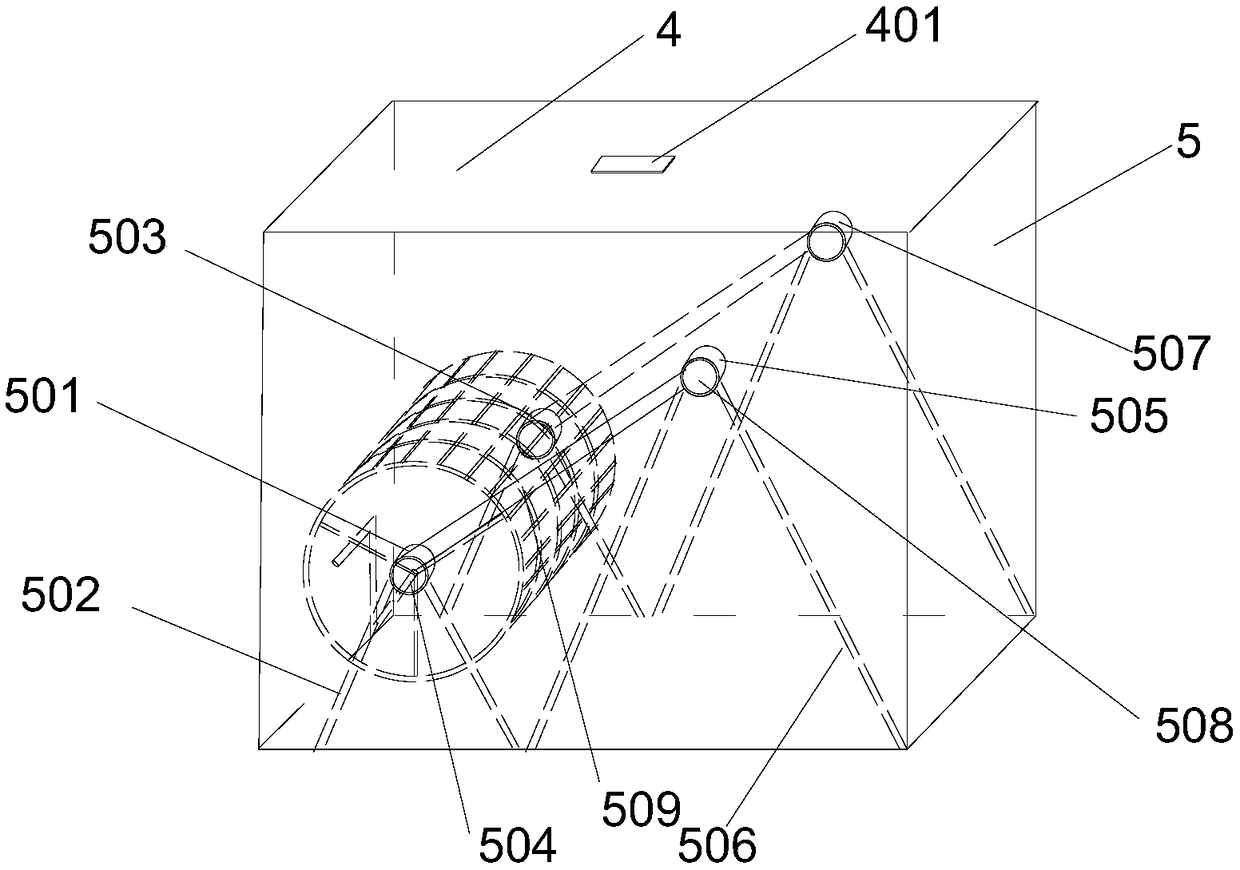 A separation tank for measuring crude fat content and a device for measuring crude fat content