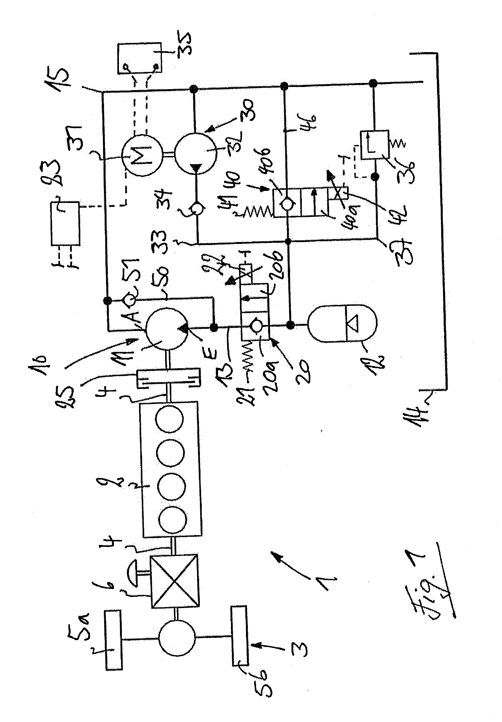 Hydrostatic Starter Device of An Internal Combustion Engine