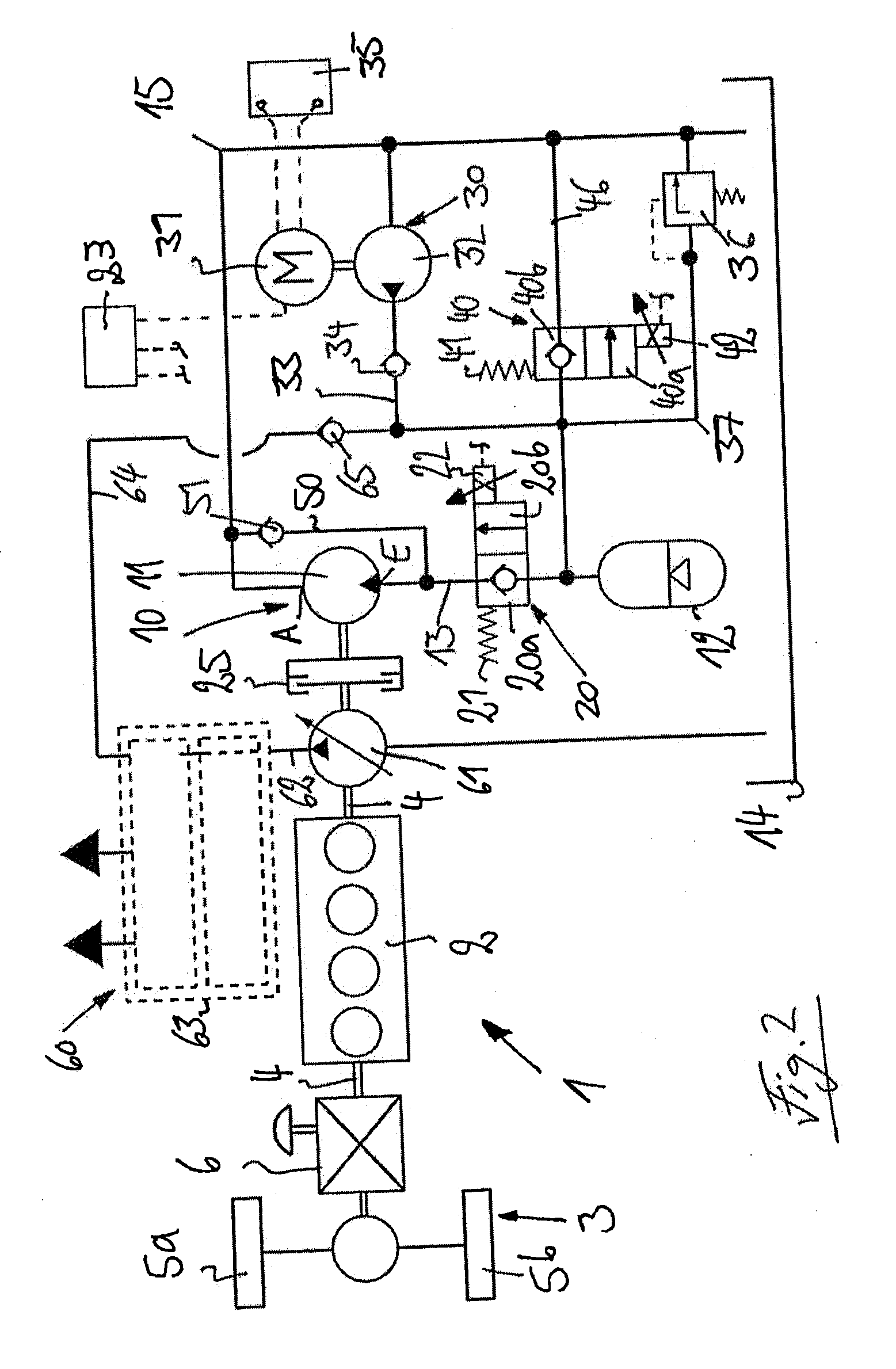 Hydrostatic Starter Device of An Internal Combustion Engine