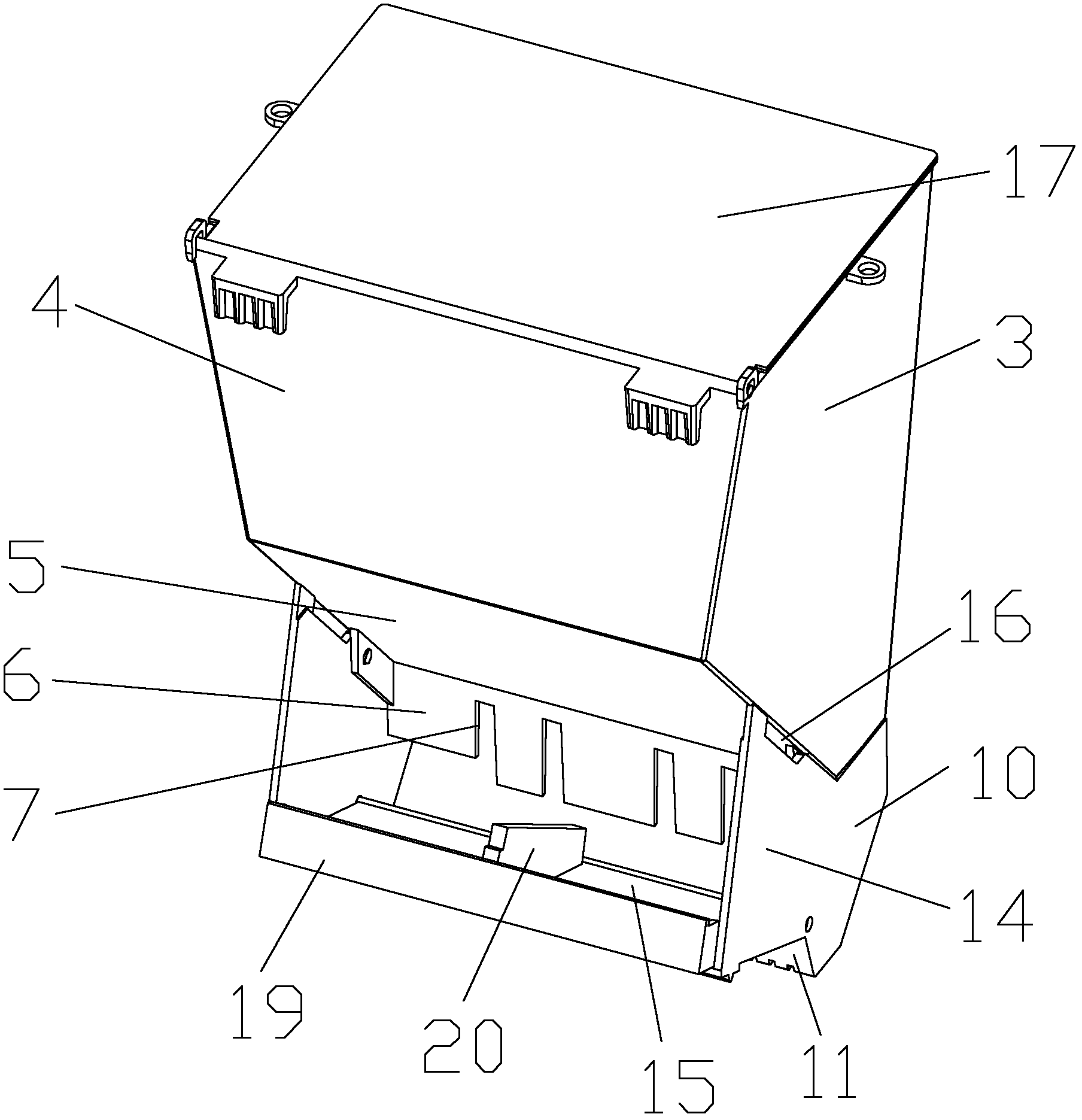 Pigeon feeder and mounting method thereof