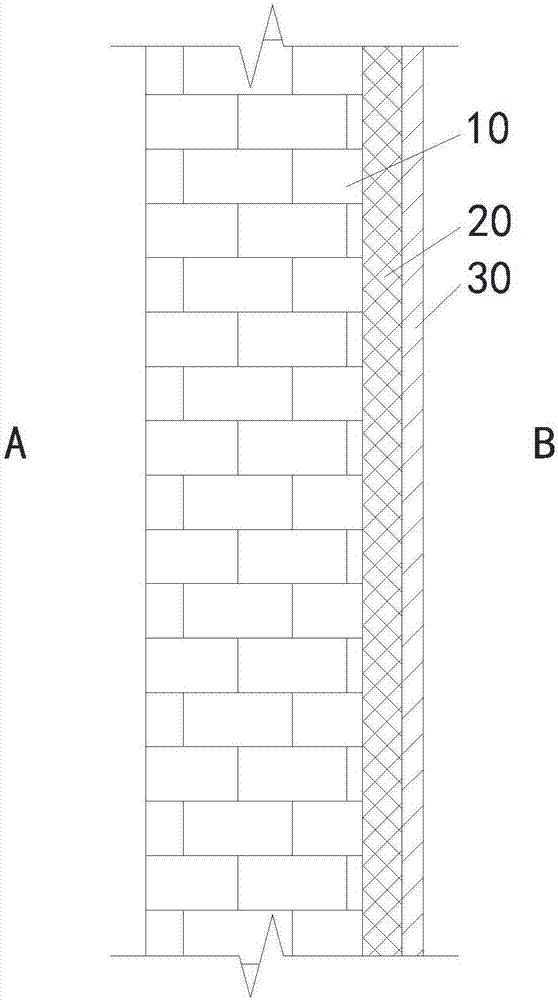 Lossless reinforcing structure of historic conservation building wall and construction method of lossless reinforcing structure
