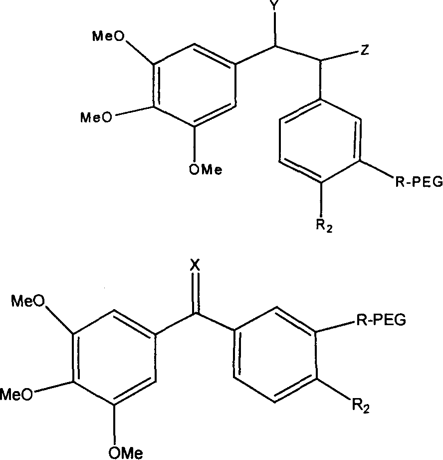 Polyglycol modified antitumor compound and its preparing method