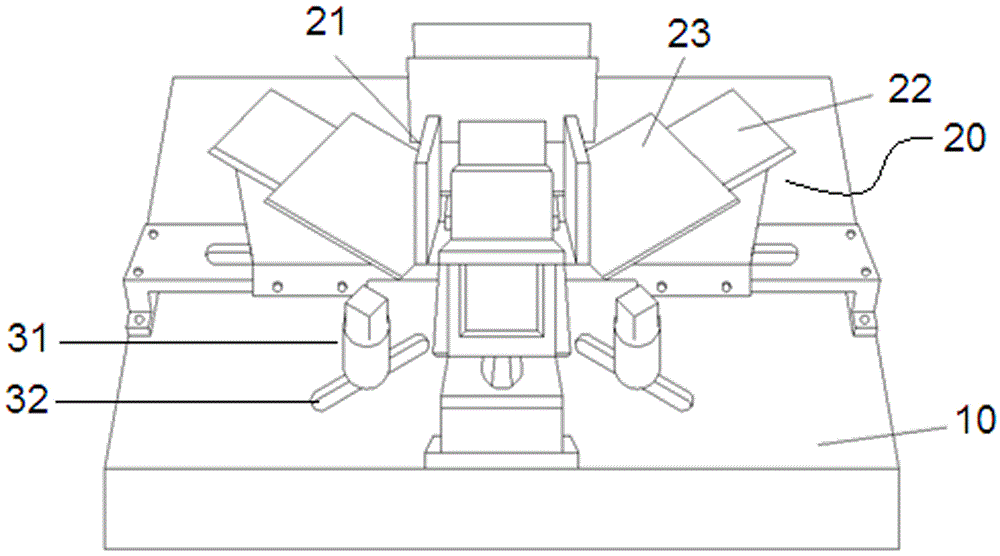 Forming gluing device for amorphous alloy stereoscopic wound iron core