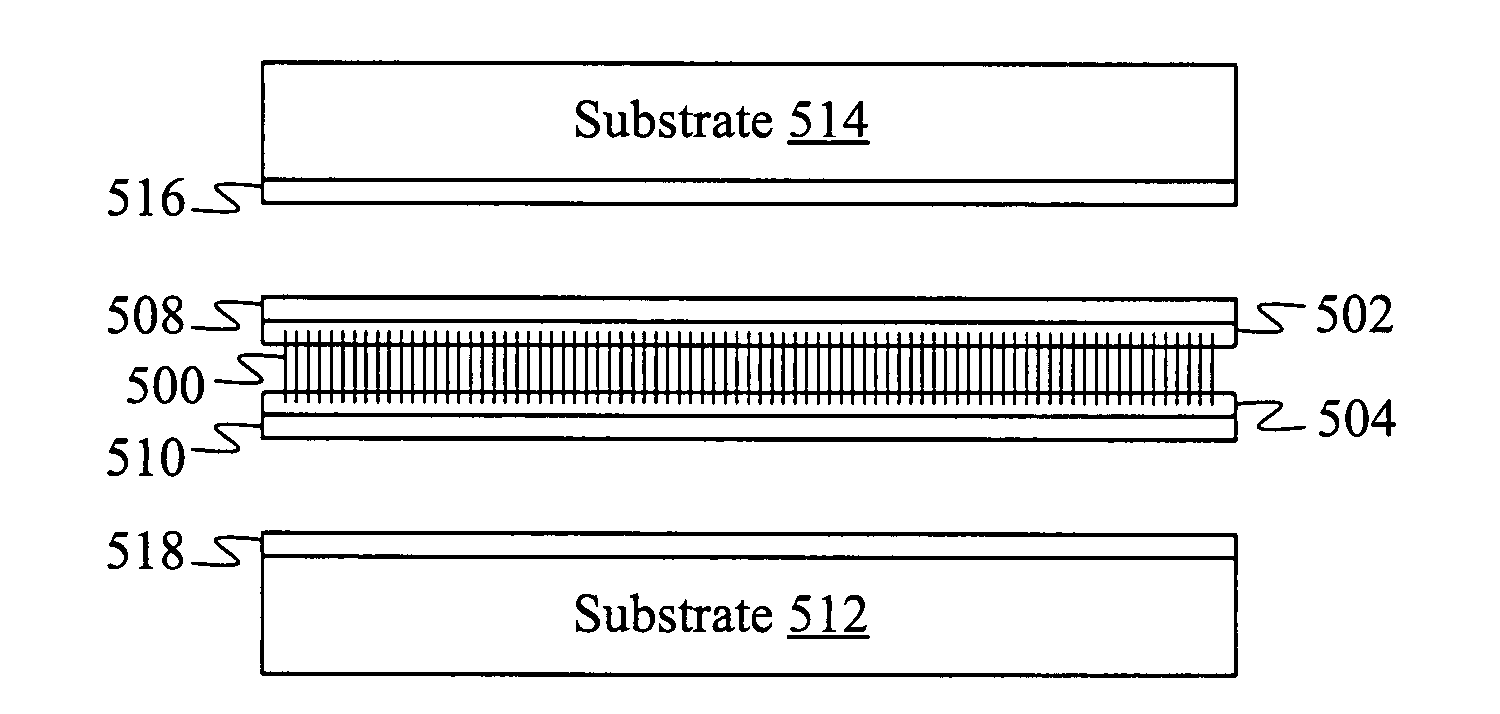Composite thermal interface material including aligned nanofiber with low melting temperature binder