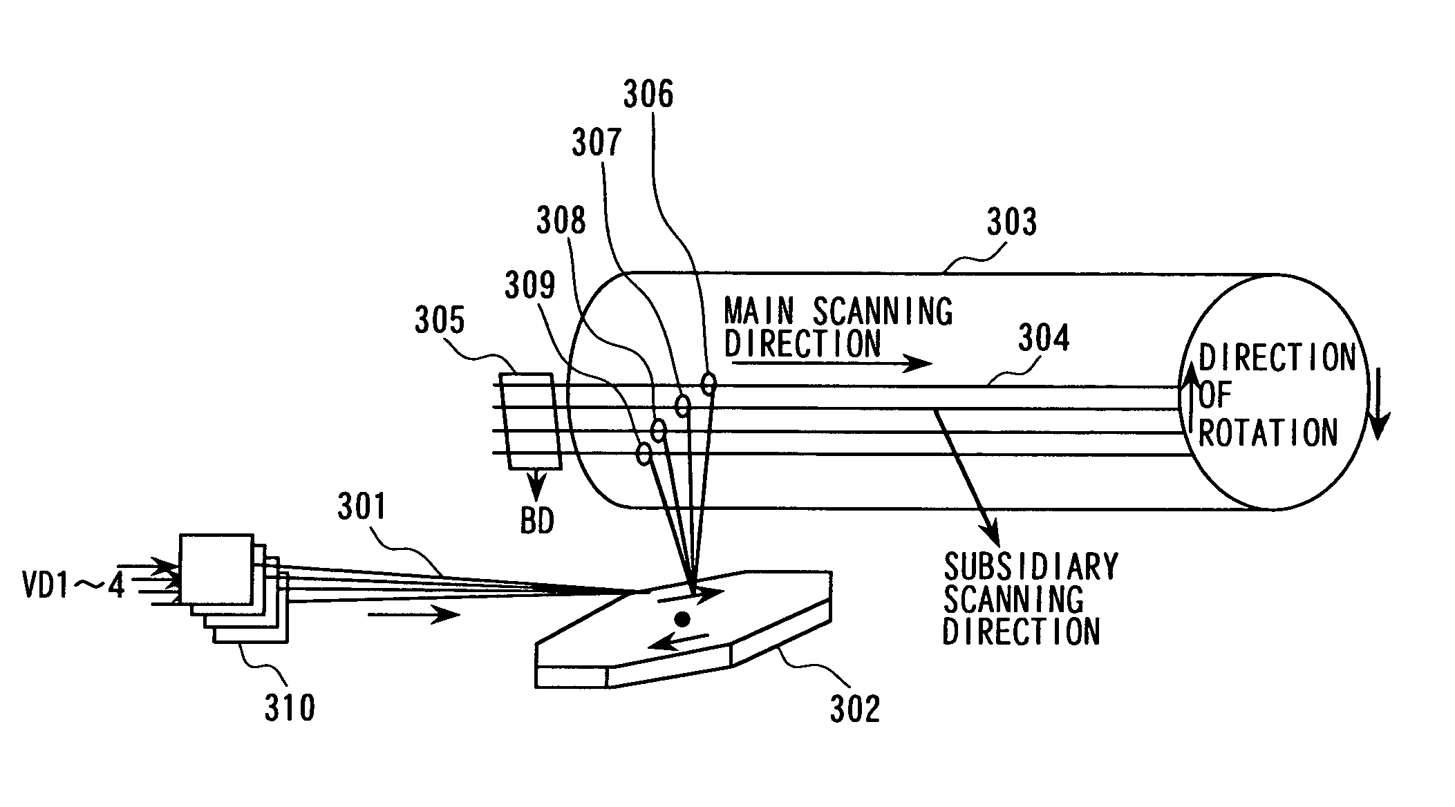 Image recording device and an image recording system