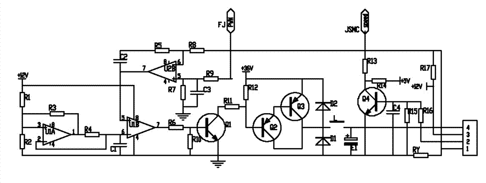 Automatic following control circuit for fan