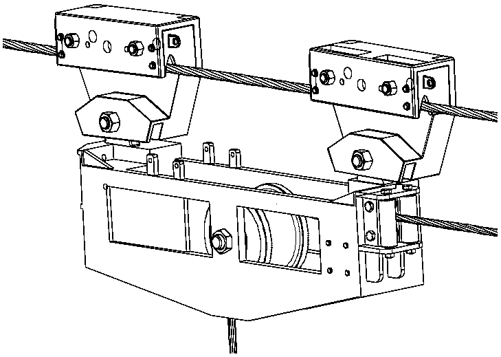 Driving structure and working method of sports car for mountain skidding cableway