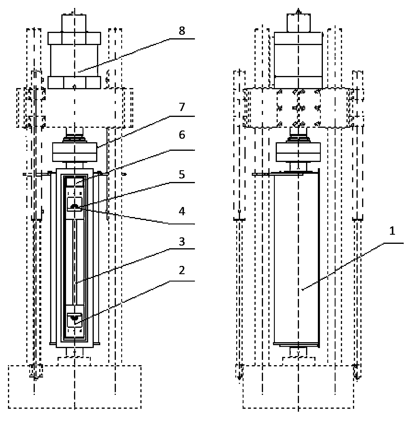 Large low-temperature fatigue experimental device for bolt