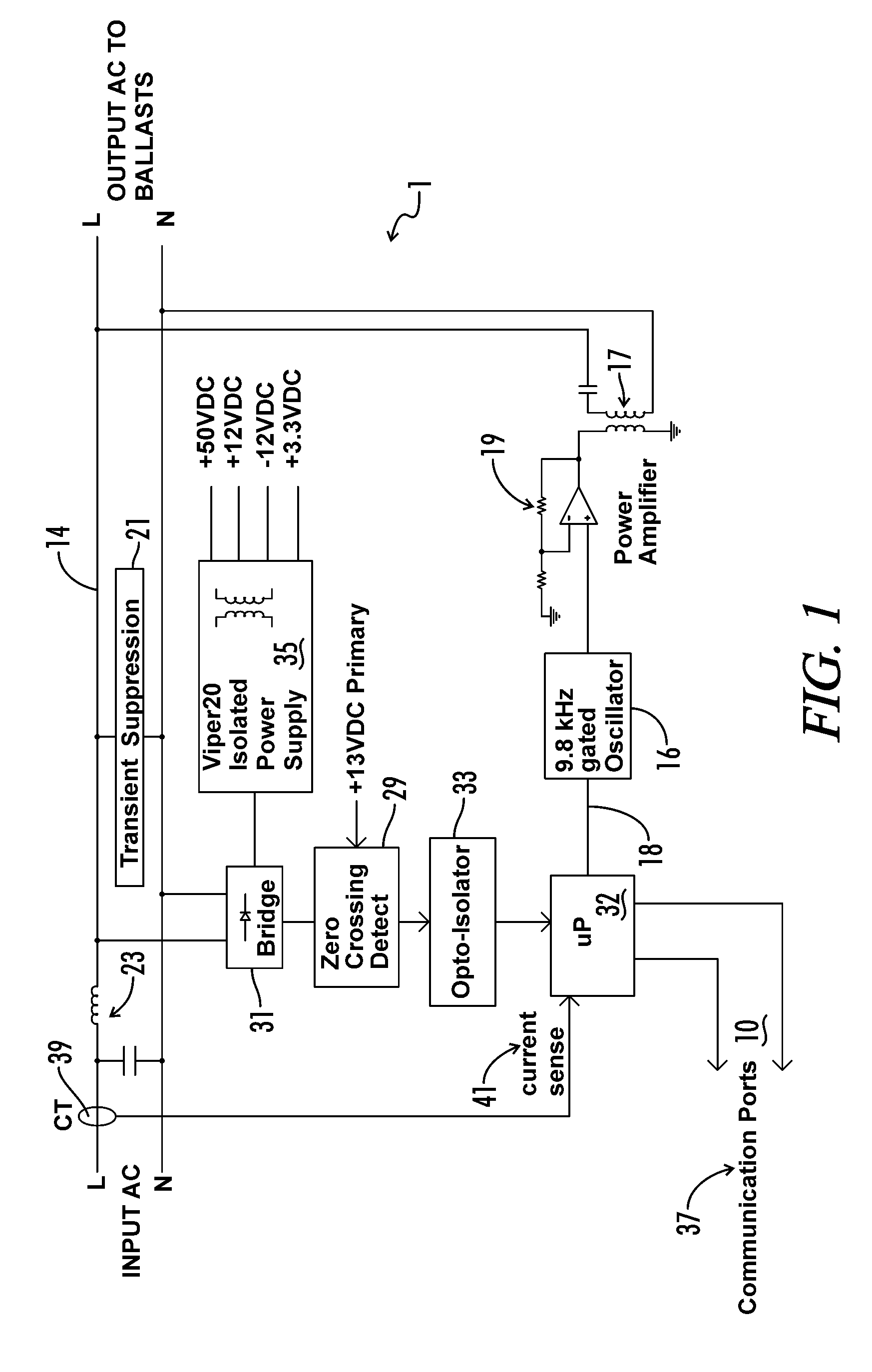 System and method for power line carrier communication using high frequency tone bursts