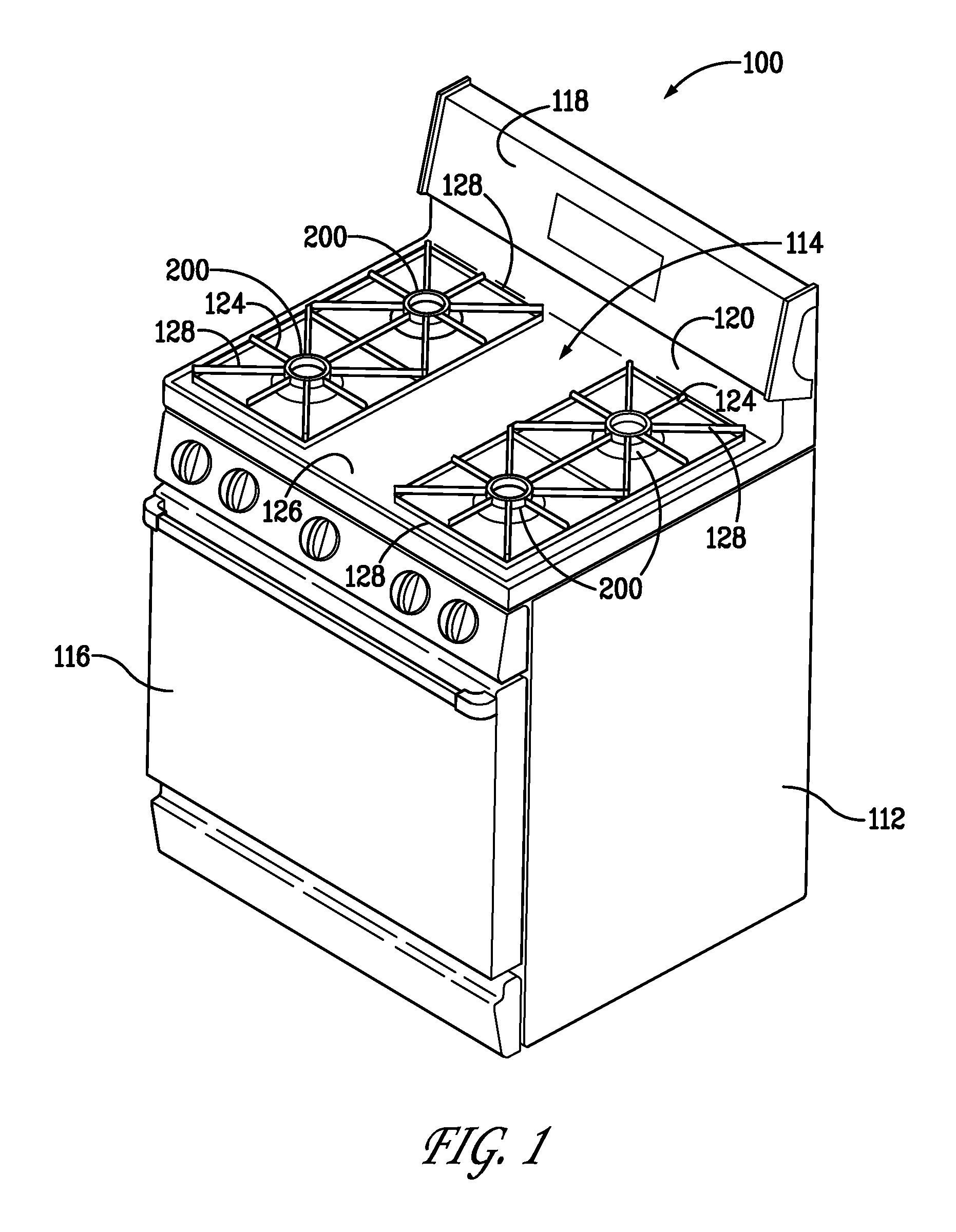 Device and method for a gas burner