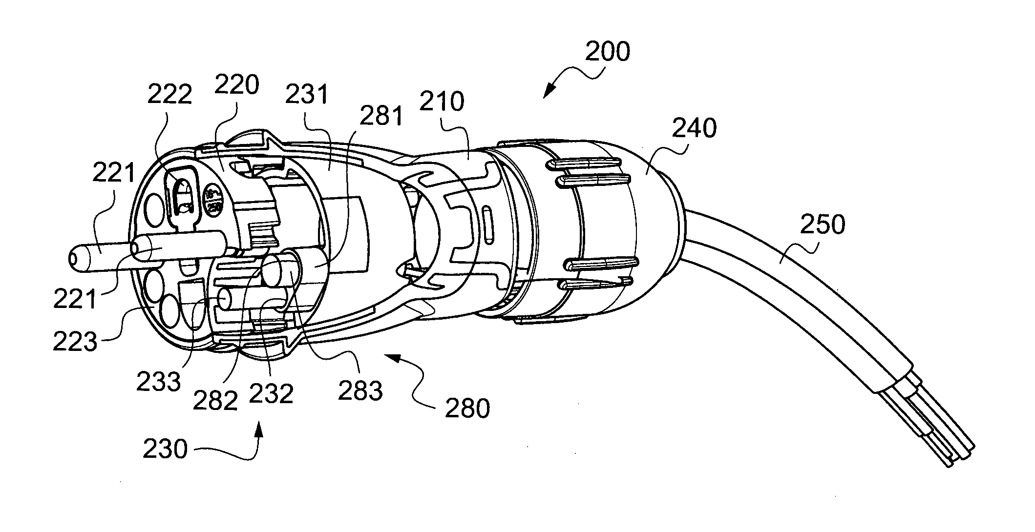 Electrical plug and associated electrical assembly