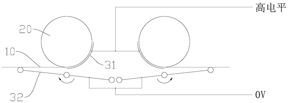 Steel wire rope burr detection device and method