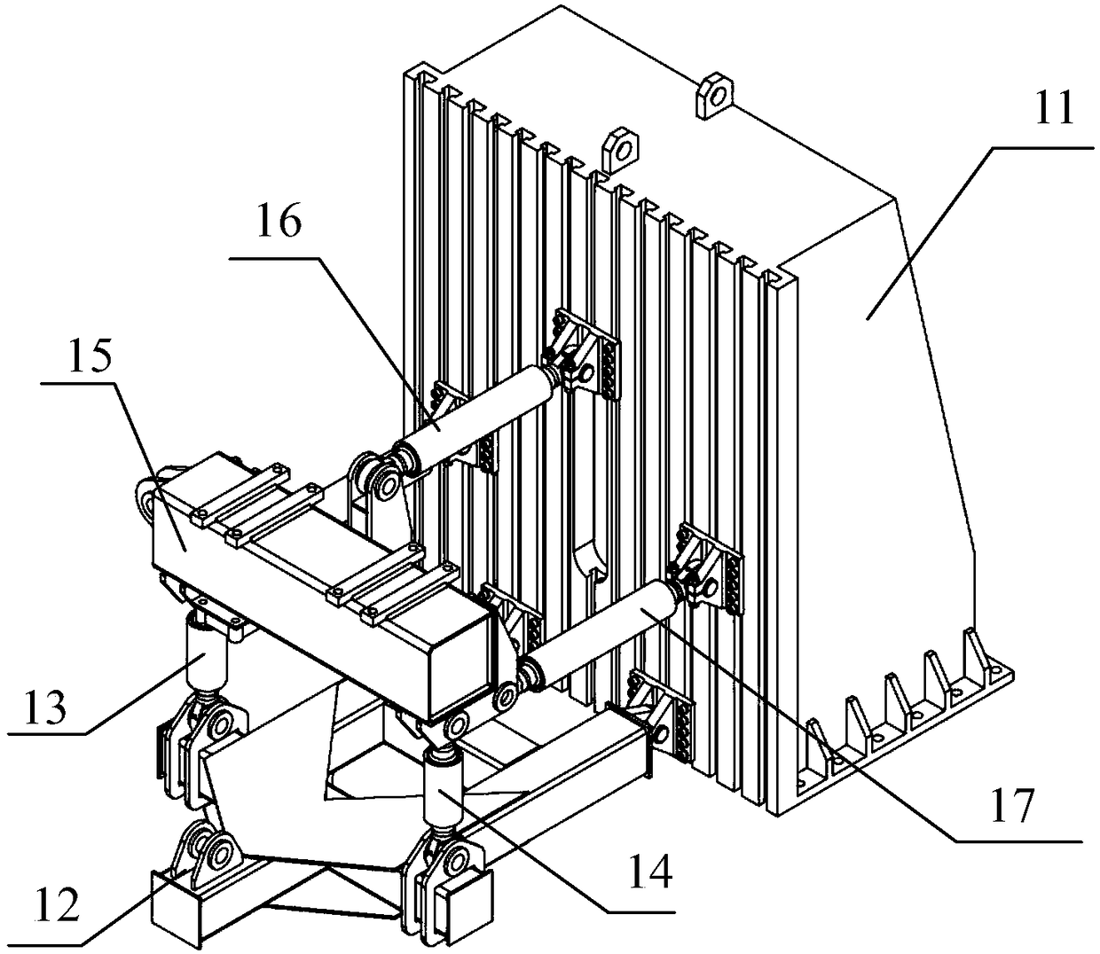 Rail vehicle axle box bearing and grounding device reliability test bench