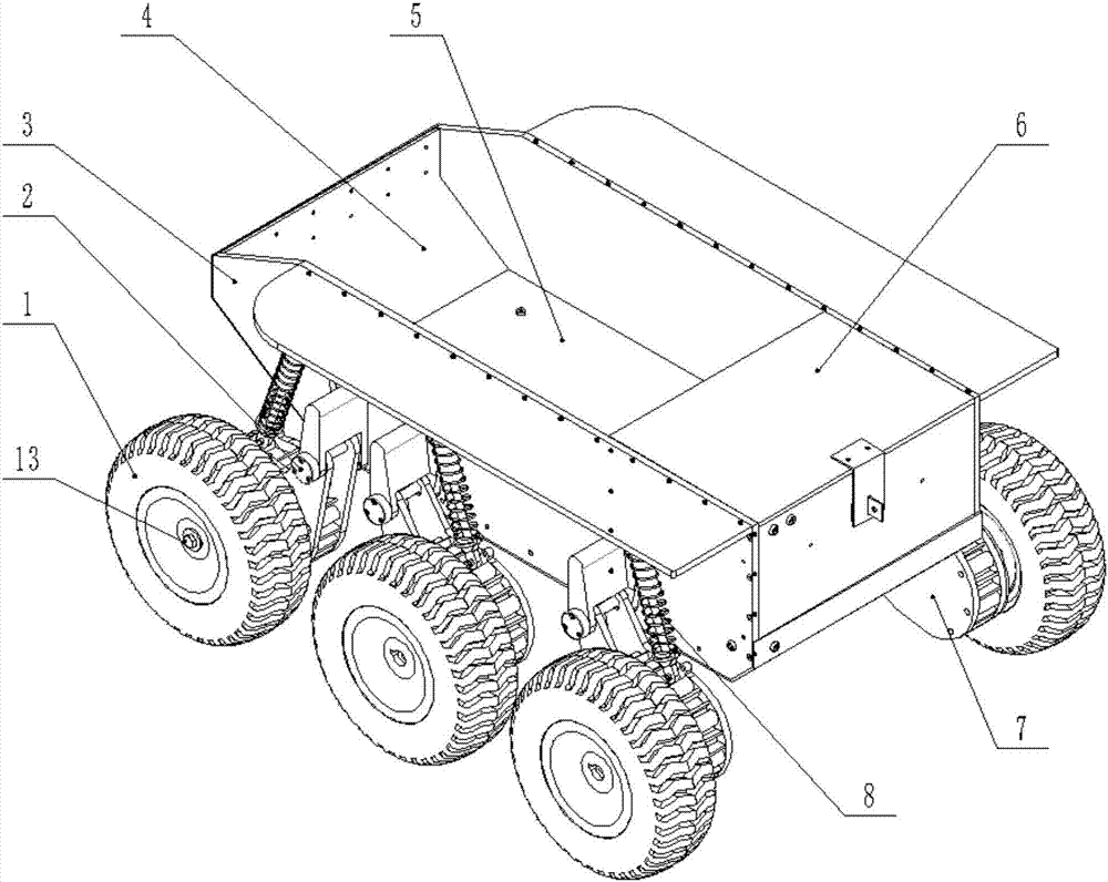 All-terrain moving robot chassis
