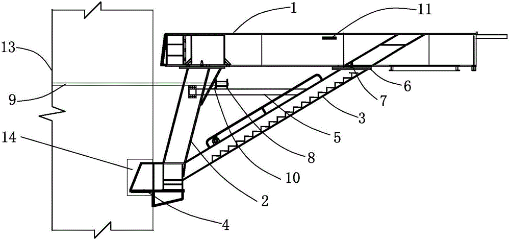 Separated dismantling and hoisting method for large-scale corbels used for high pier construction