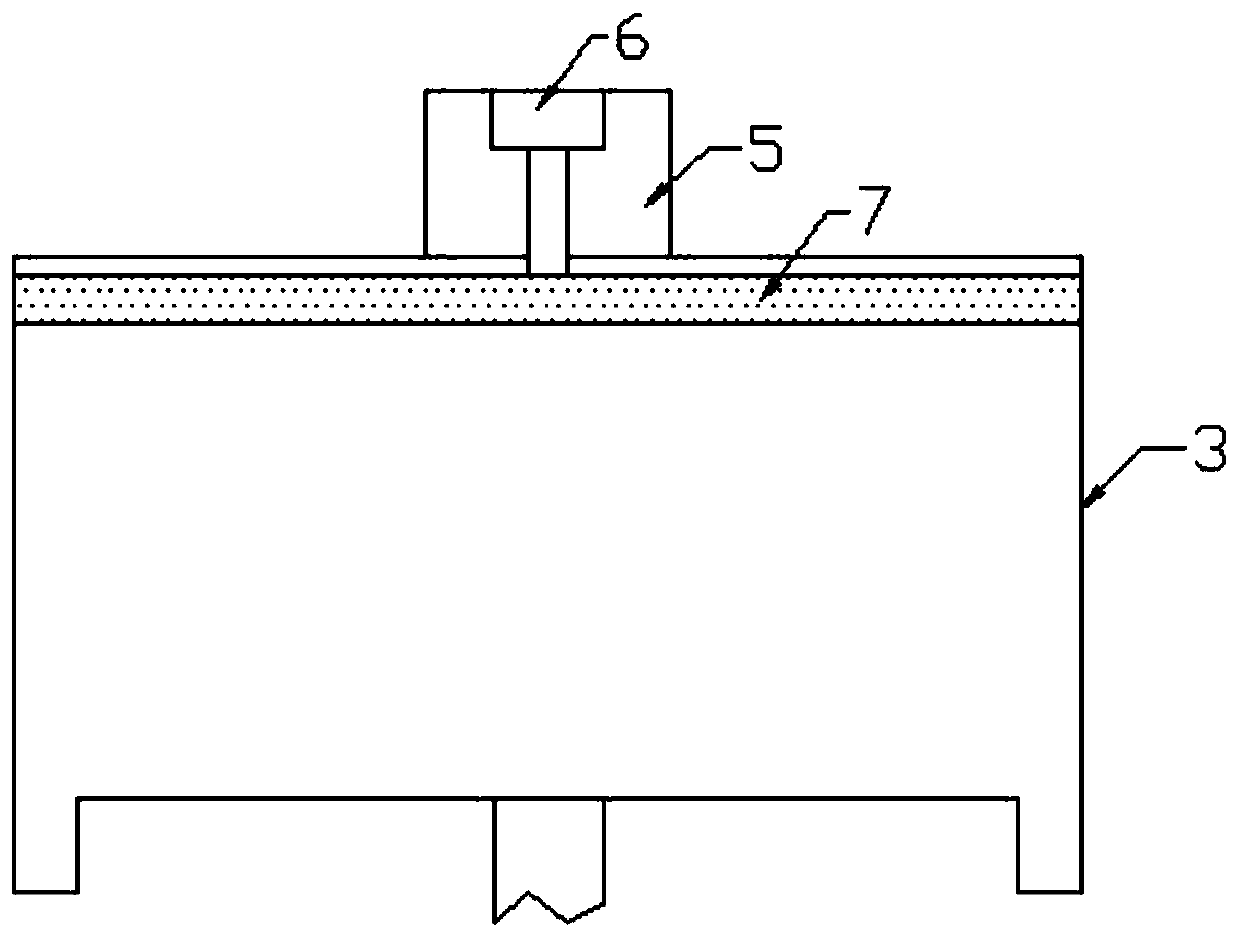 Efficient dedusting device used for polishing machine tool