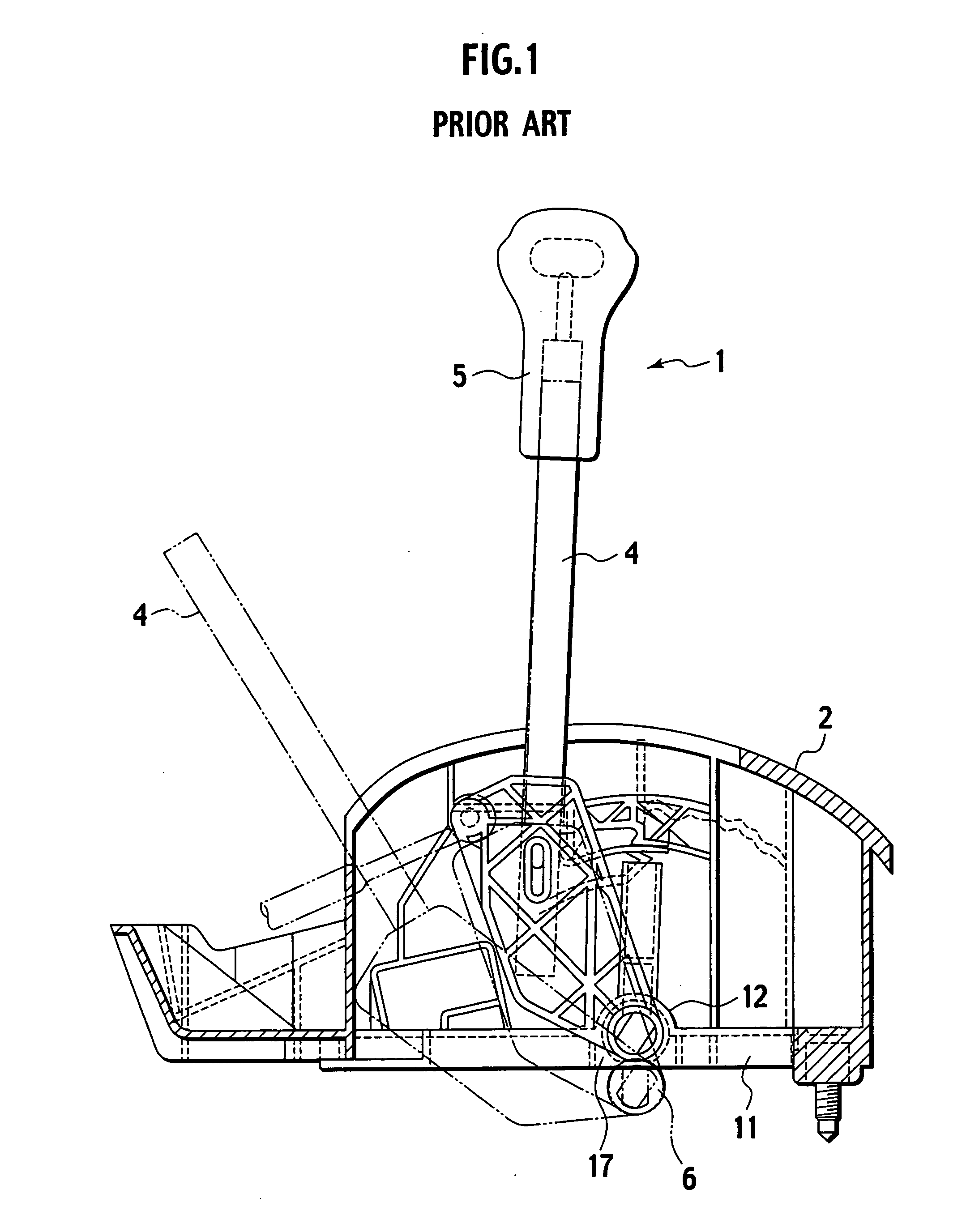 Shift lever device for vehicle
