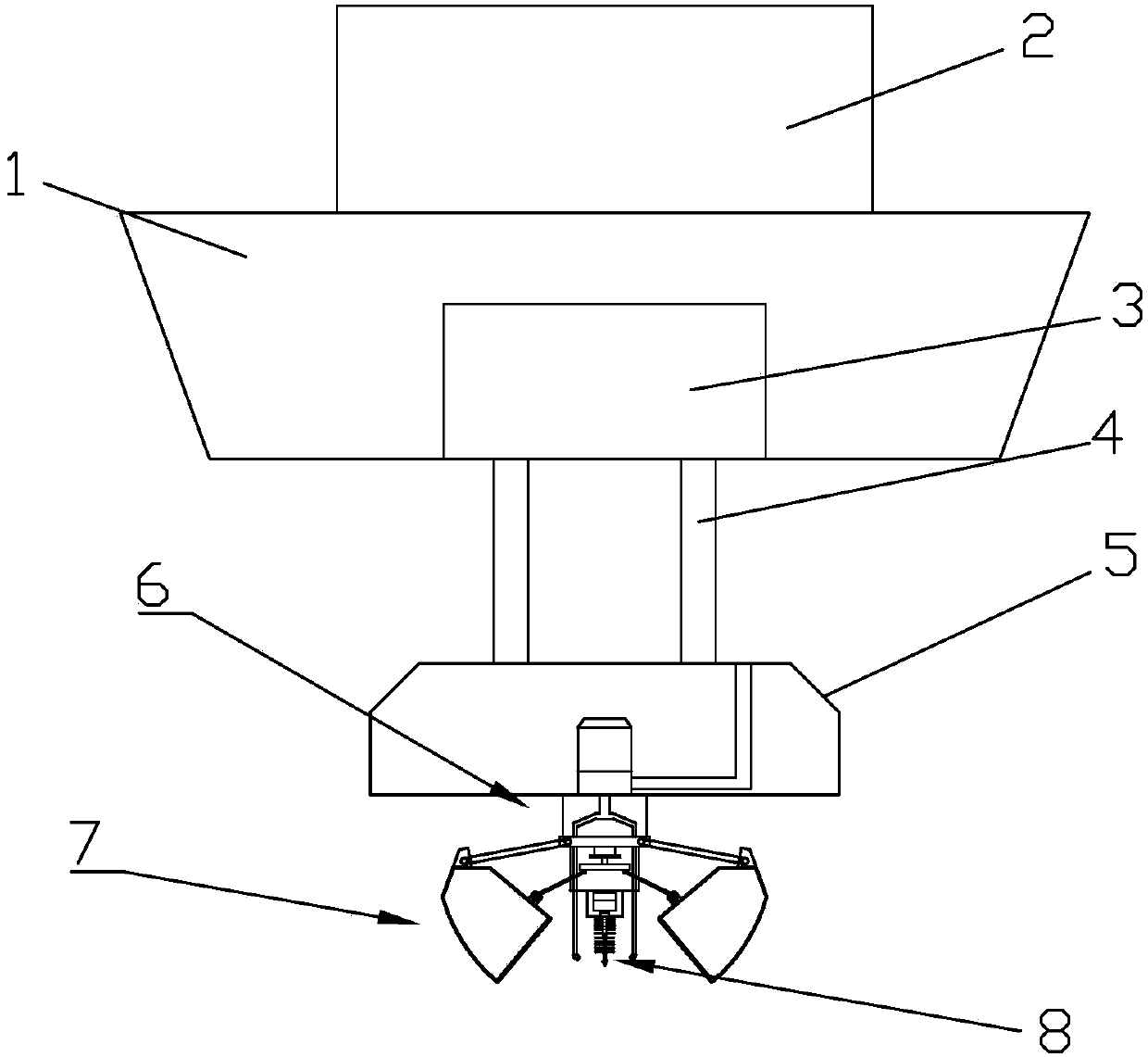 A sludge treatment device and method for artificial lakes in parks