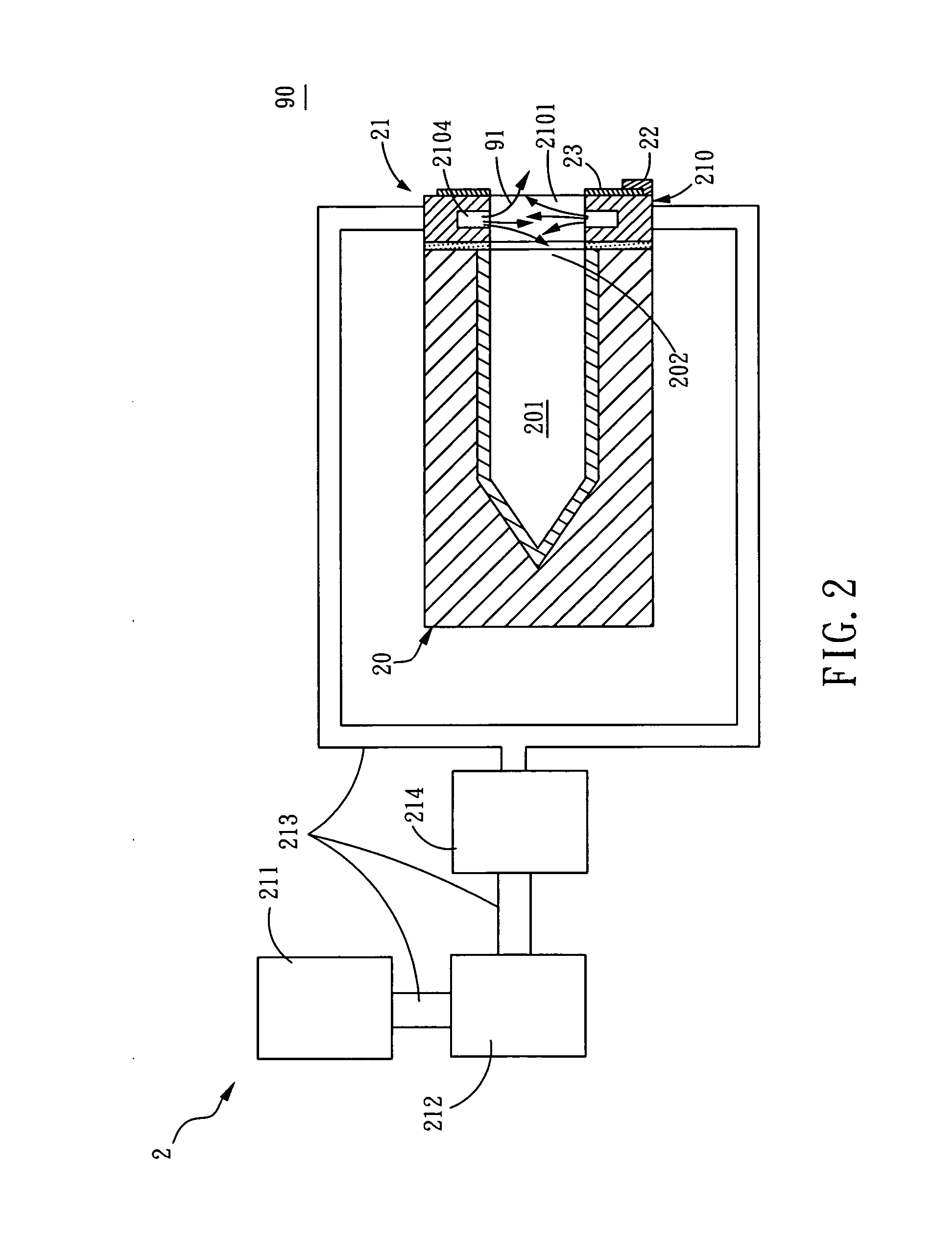 Radiation apparatus with capability of preventing heat convection