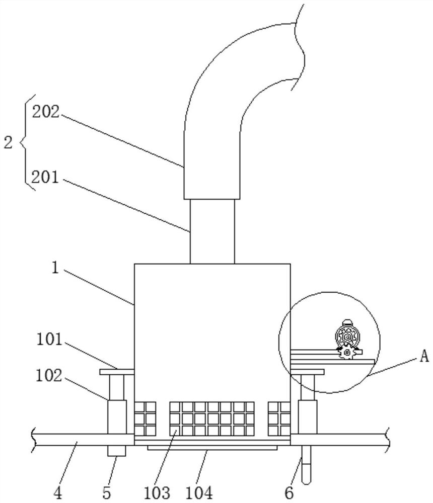 Monitoring device with smoke exhaust function for building automation