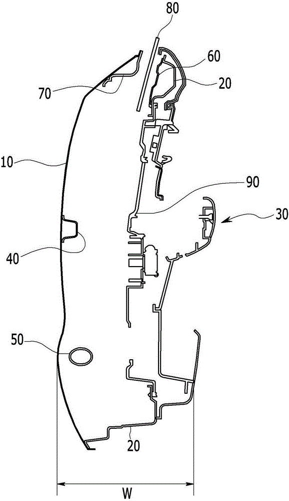 Door structure for vehicle