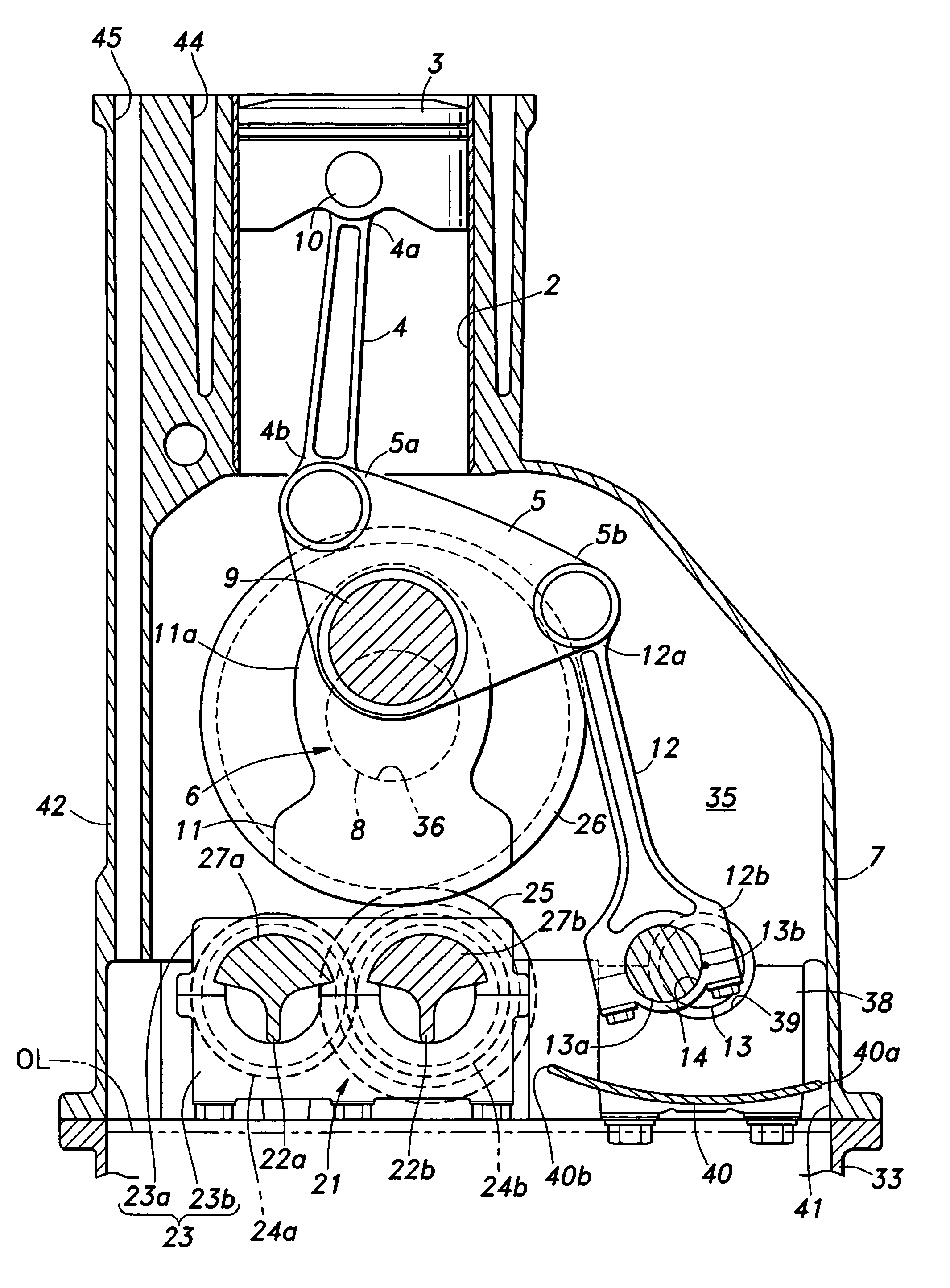 Variable stroke property engine