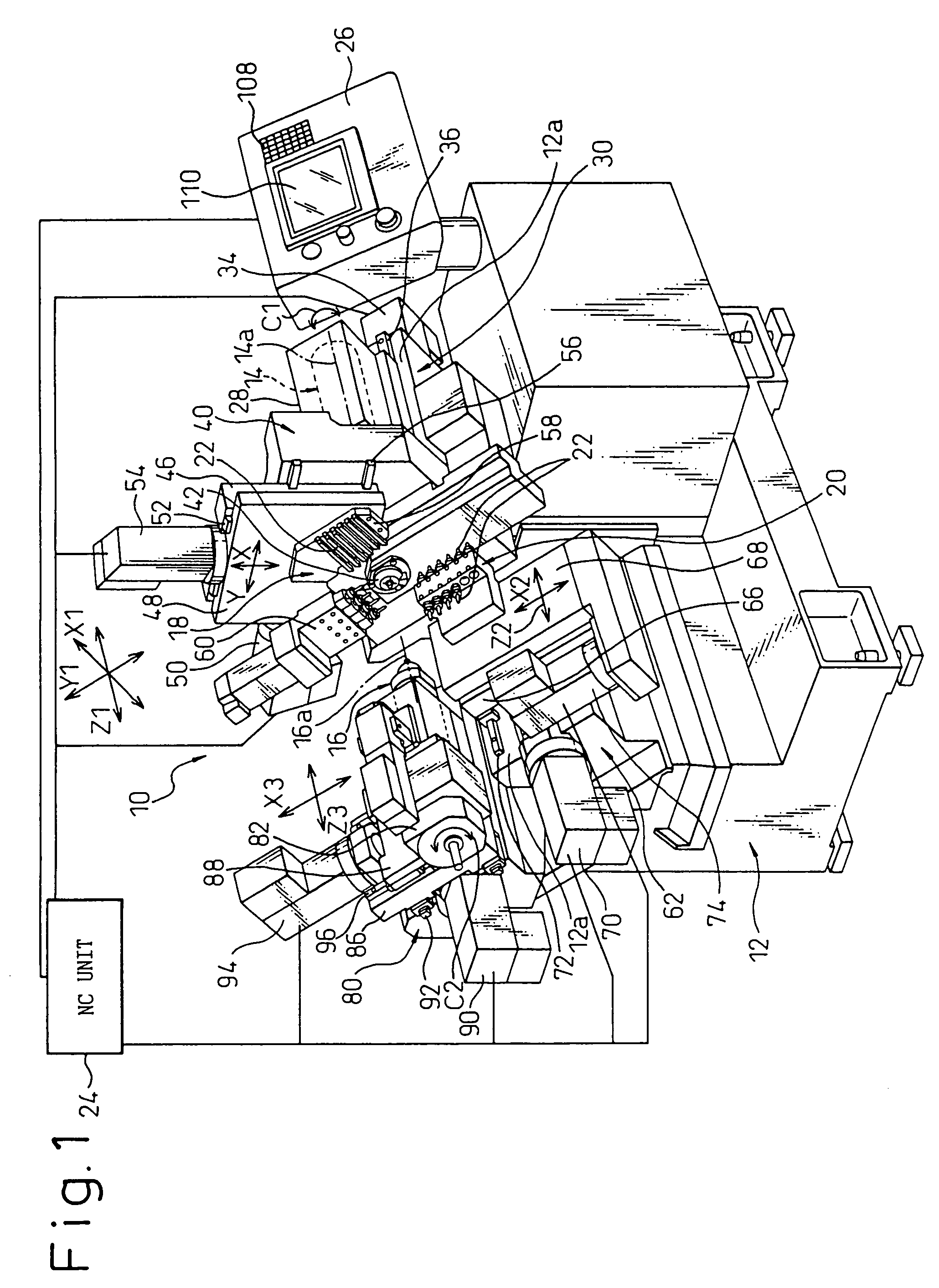 Numeric control lathe and method for controlling the same