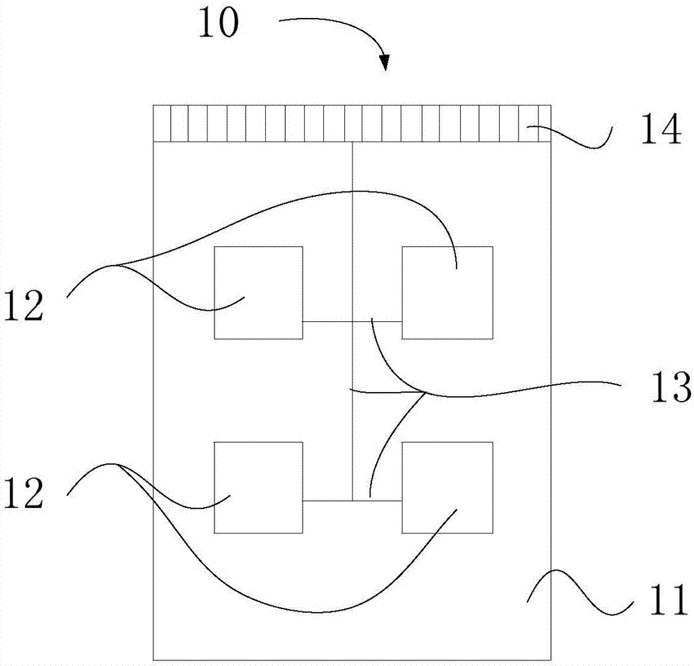 Semiconductor chip aging test device and method