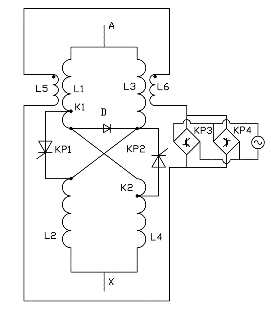 Hybrid excitation triggered double exciting winding MCR (magnetically controlled reactor)