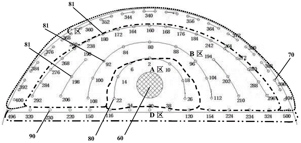 Tunneling method for improving explosion driving rate and lowering explosion vibration