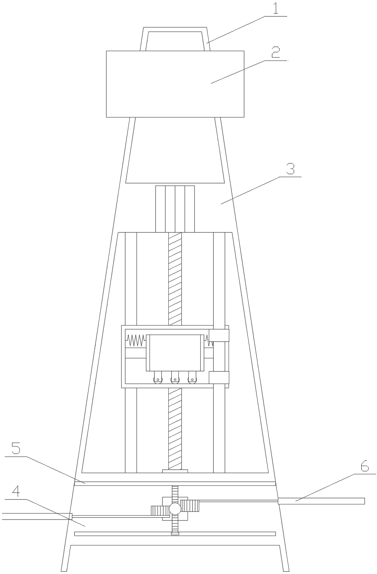 Communication iron tower with high stability and anti-climbing function