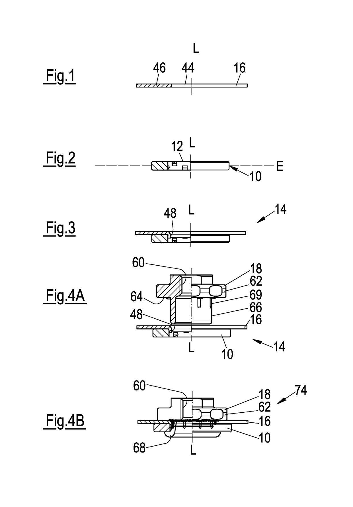 Sheet metal element having a hole, sheet metal part and component assembly as well as manufacturing method