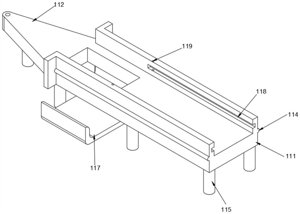 Reciprocating type uniform cut-off mechanism for aluminum alloy handrail production