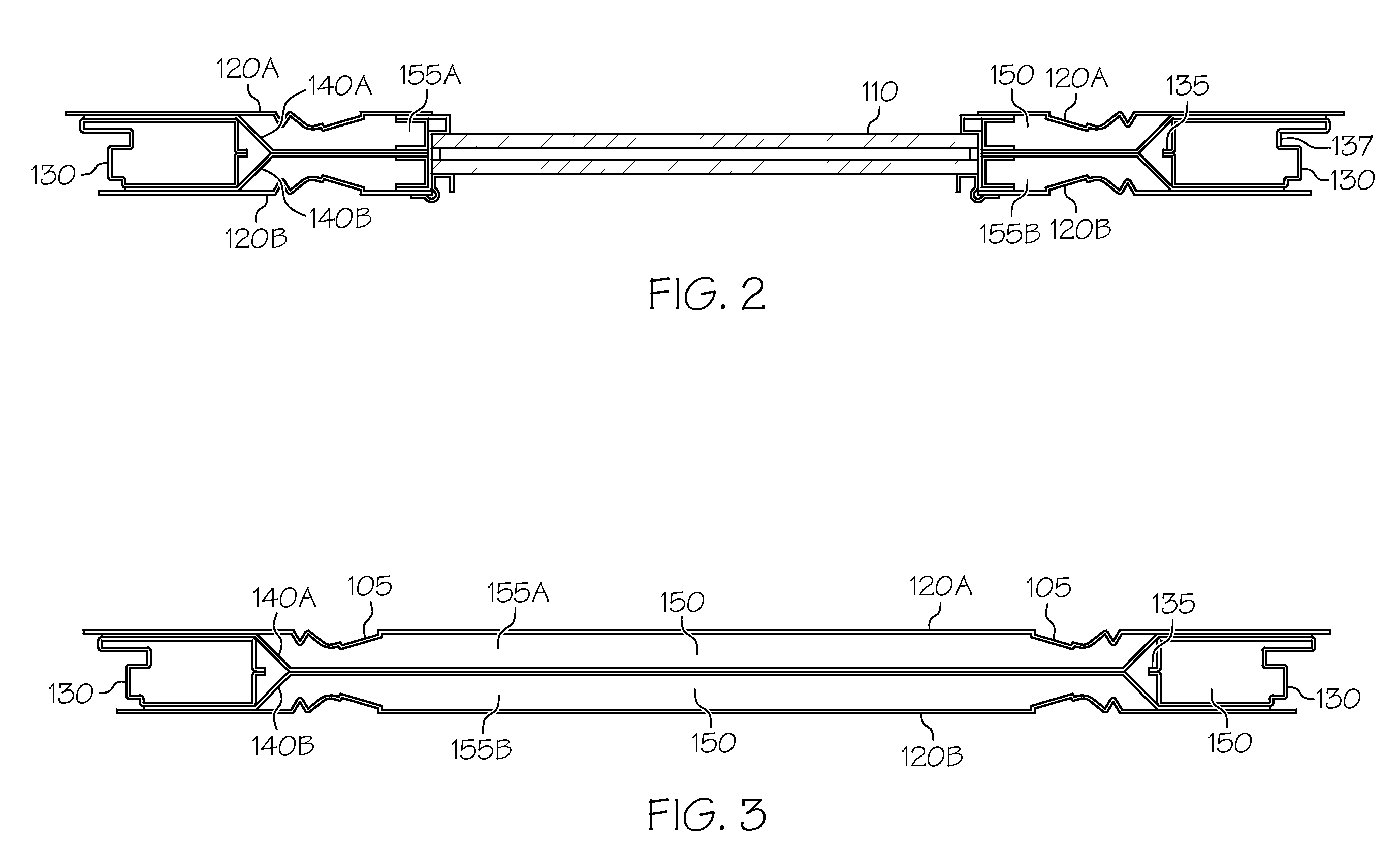 Door and window system with stiffeners