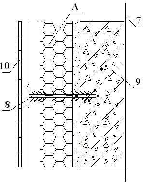 Cinder concrete composite insulation non-dismantling fire-resistant mold plate and construction method thereof