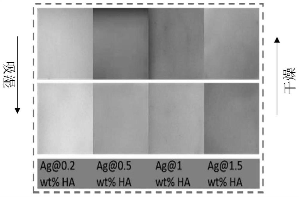 Color-changing material based on metal nanoparticles and application of color-changing material