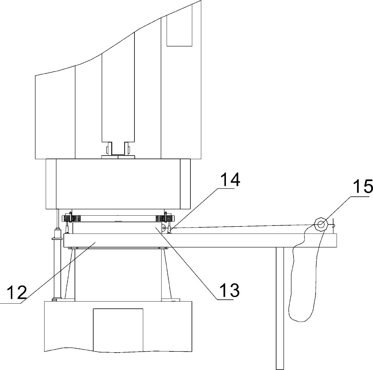 Method for replacing bearing of large ladle turret