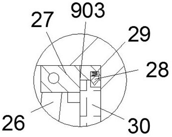 Air conditioner filter screen dismounting device capable of preventing dust from popping up