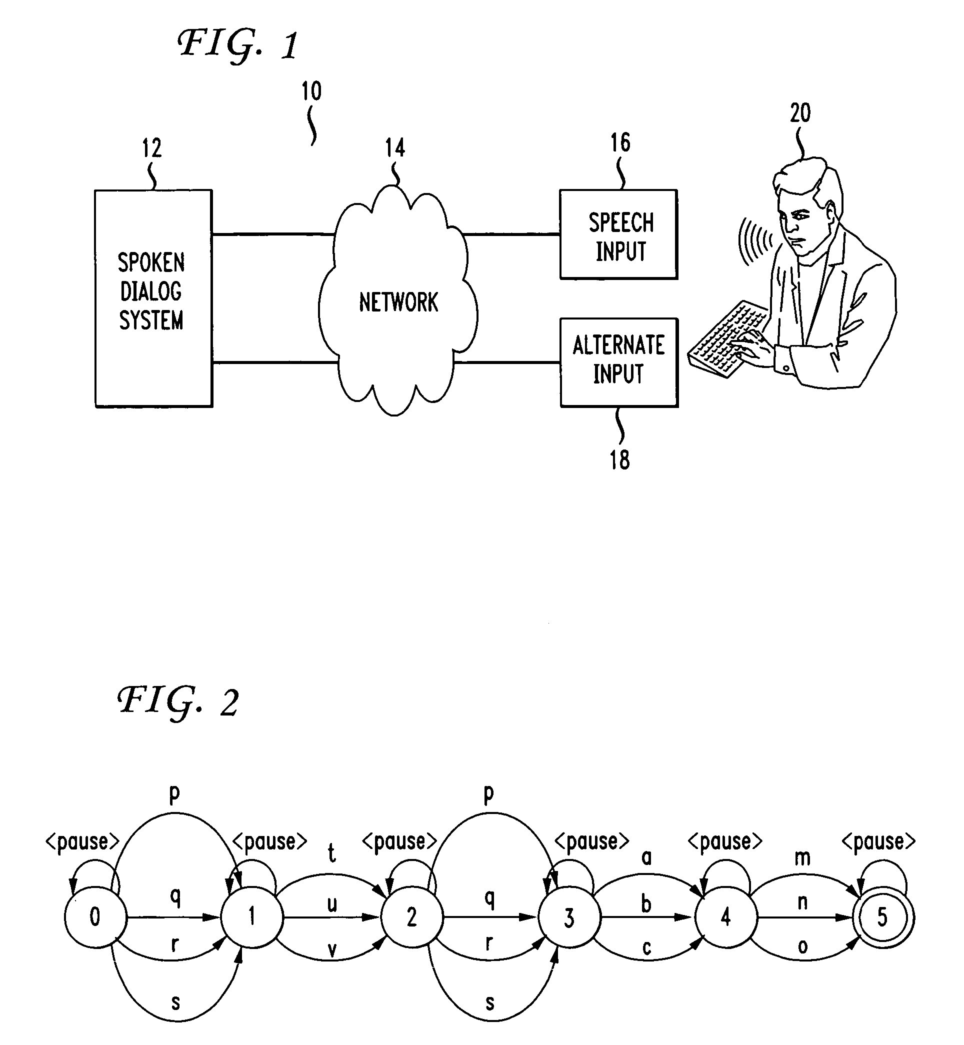 System and method for spelling recognition using speech and non-speech input