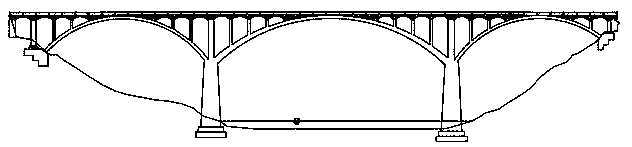 Method for disassembling multi-span double-curved arch bridge