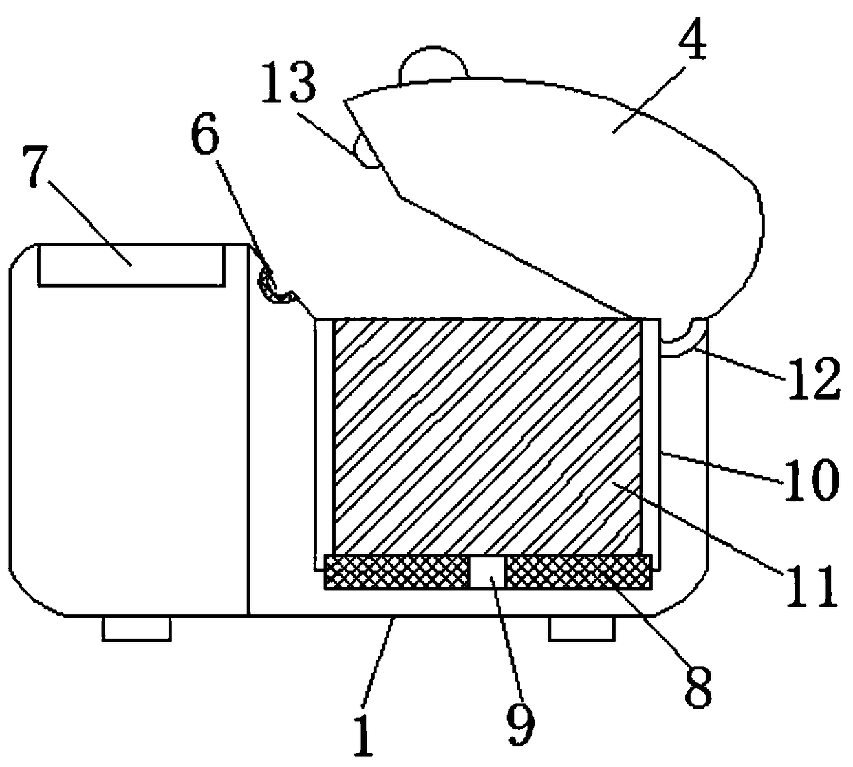 Electric cooler with vapor auxiliary heating function