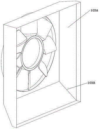Air guiding hood capable of flow guiding and noise reduction